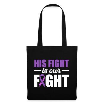 His Fight Is Our Fight Epilepsie-Krieger - Stoffbeutel - Schwarz - Vorne