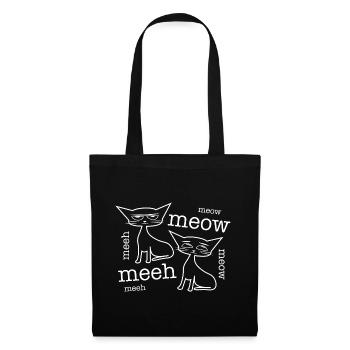 Meeh Meow - Bon et mauvais chats - Sac en tissu - noir - Devant