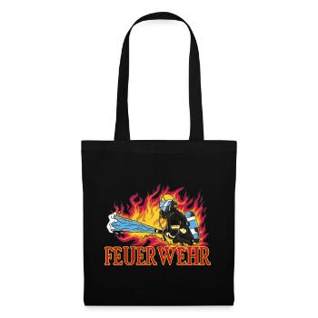 Feuerwehr - Stoffbeutel - Schwarz - Vorne