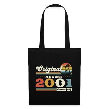 22nd Birthday Man Original August Vintage 2001 - Tote Bag - black - Front