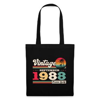 35ème Anniversaire Millésime Septembre Millésime 1988 - Sac en tissu - noir - Devant