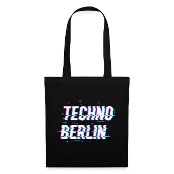 Techno Rave Berlin Party Gift - Tote Bag - black - Front