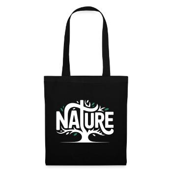 Natur - Coo Tree Logo - Stoffbeutel - Schwarz - Vorne