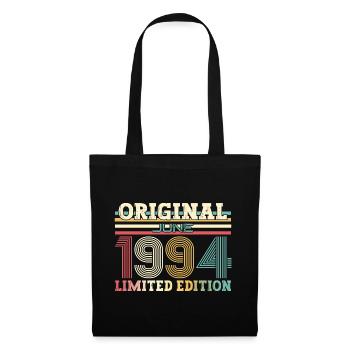Original juin 1994 Né en 1994 30e anniversaire 94 - Sac en tissu - noir - Devant
