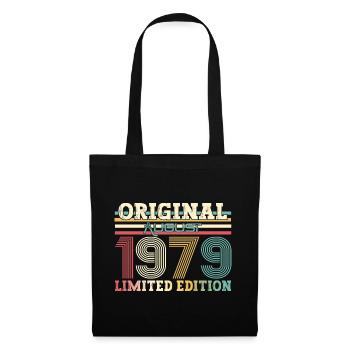 45e anniversaire Original août 1979 Né en 1979 - Sac en tissu - noir - Devant
