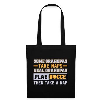 Boccia Spieler Boccia Spiel Boule - Stoffbeutel - Schwarz - Vorne