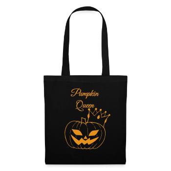 Reine de la citrouille - Sac en tissu - noir - Devant
