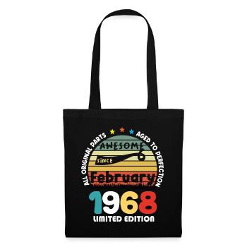 56 Years Old Made In 1968 Vintage February 1968 - Tote Bag - black - Front