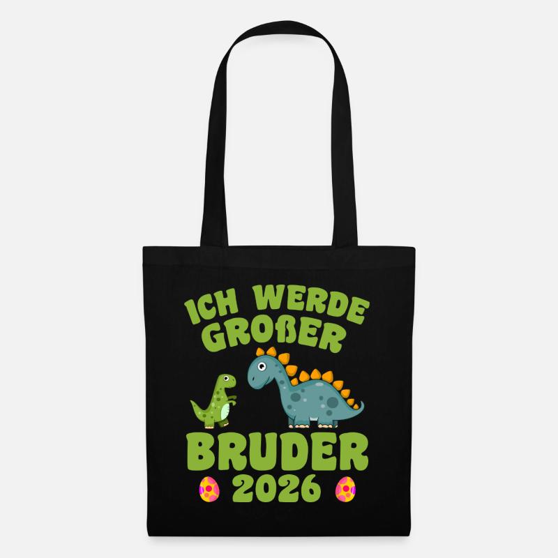 Ich Werde Großer Bruder 2026 - Stoffbeutel - Schwarz