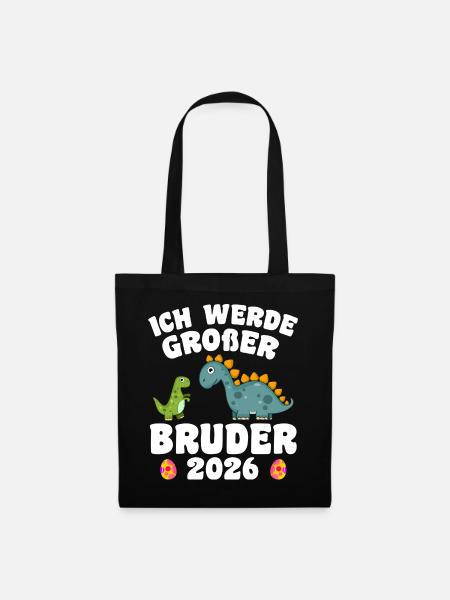 Ich Werde Großer Bruder 2026 - Stoffbeutel - Schwarz