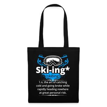 Skiing Definition - Tote Bag - black - Front