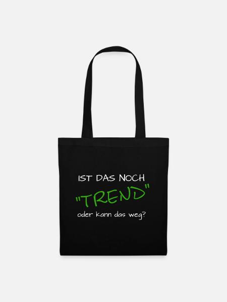 Lustiger Spruch Sport Trend - Stoffbeutel - Schwarz
