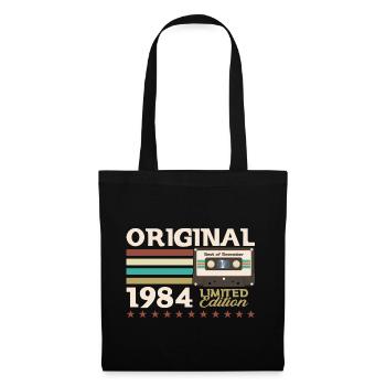 Cassette 39e anniversaire décembre 1984 - Sac en tissu - noir - Devant