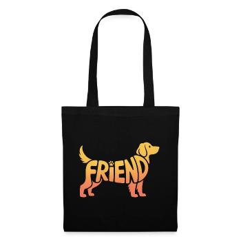 Friend Dog - Cool Pet Logo - Tote Bag - black - Front