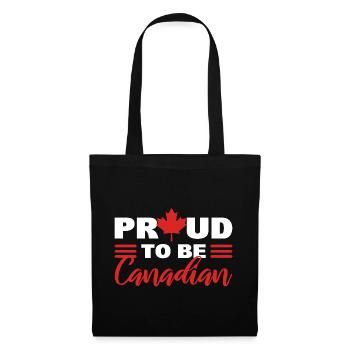 Proud To Be Canadian Beamter Einwanderungsbehörde - Stoffbeutel - Schwarz - Vorne