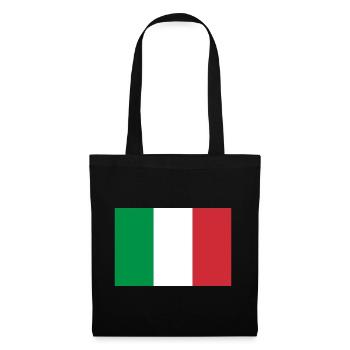 Italie - Sac en tissu - noir - Devant