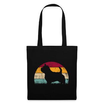 Norwich Terrier Dog Vintage Retro - Tote Bag - black - Front