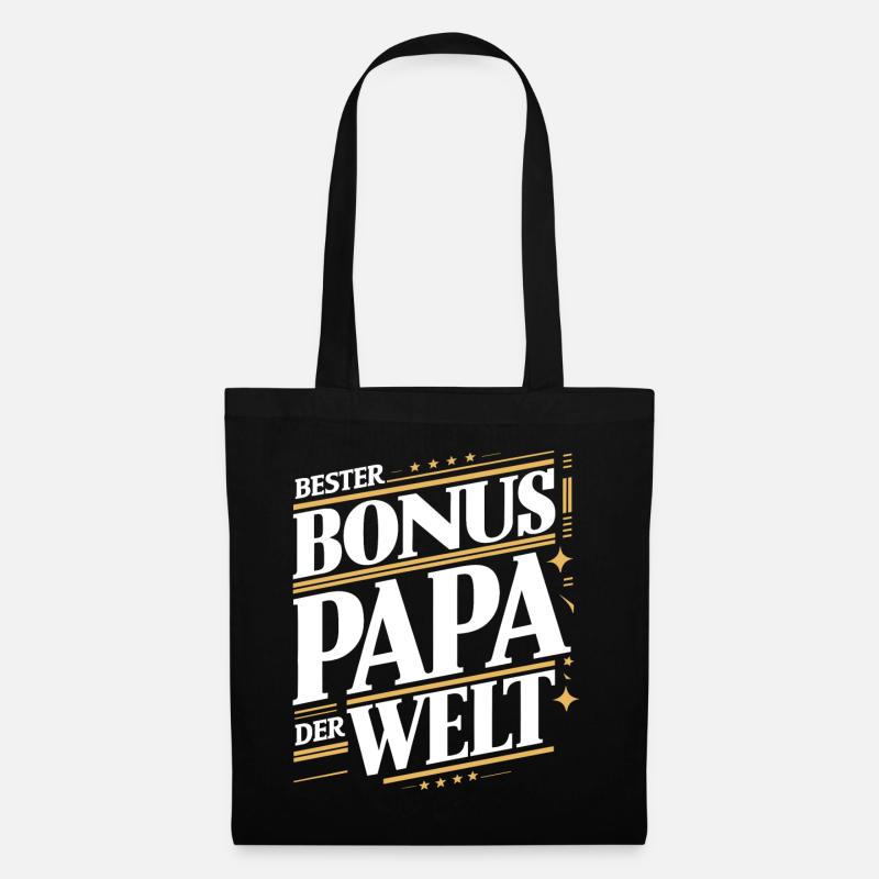 Bonus Papa - Stoffbeutel - Schwarz