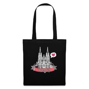 Cologne Cathedral, Cologne,Cologne Love, Heart, City, cologne - Tote Bag - black - Front