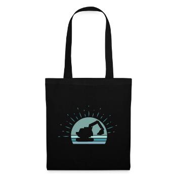 Excavatrice enfants - Sac en tissu - noir - Devant