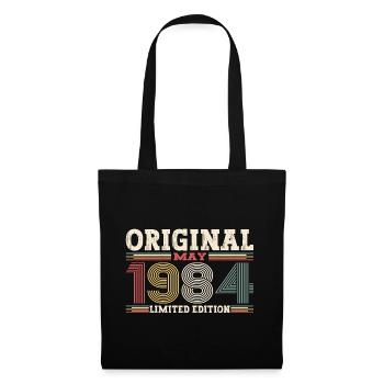 Original May 1984 Vintage 1984 Birthday 1984 - Tote Bag - black - Front