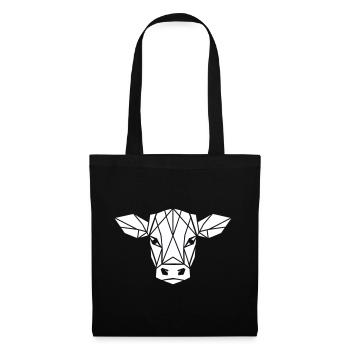 Calf Polygon - Farmer Design - Tote Bag - black - Front