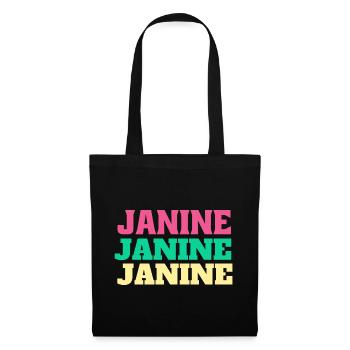 Janine Birthday Gifts Name Janine First Name - Tote Bag - black - Front