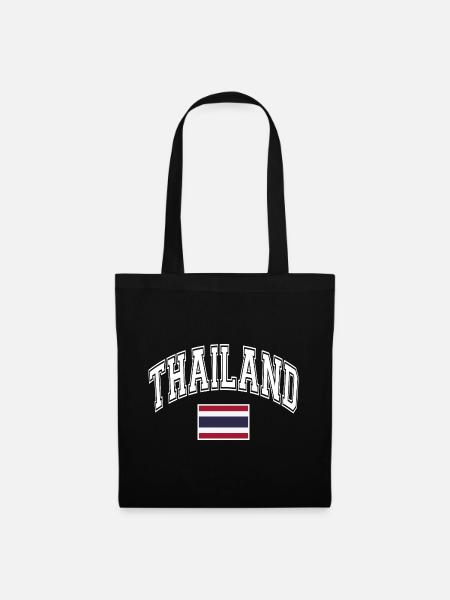 Thailand Flagge - Stoffbeutel - Schwarz