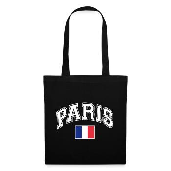 Drapeau de Paris - Sac en tissu - noir - Devant