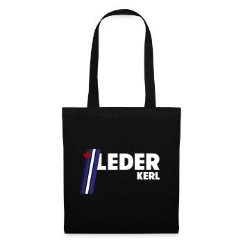 Lederkerl - Stoffbeutel - Schwarz - Vorne