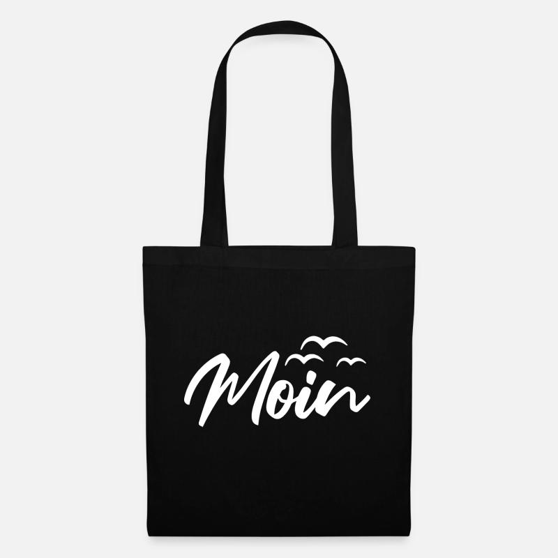 Moin Möwen - Stoffbeutel - Schwarz