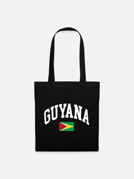 Guyana - Stoffbeutel - Schwarz