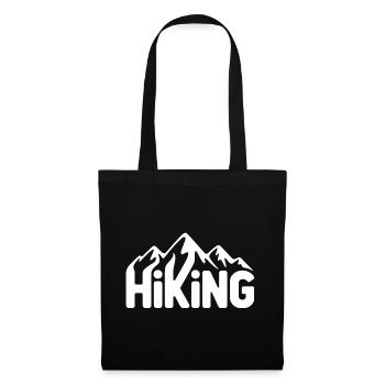Hiking Typography - Hiking Design - Tote Bag - black - Front
