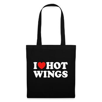 I love Hot Wings Chicken Wings - Tote Bag - black - Front