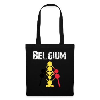 Nation-Design Belgium Atomium brwGB - Stoffbeutel - Schwarz - Vorne
