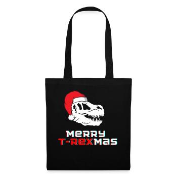 Joyeux T-Rexmas - Sac en tissu - noir - Devant