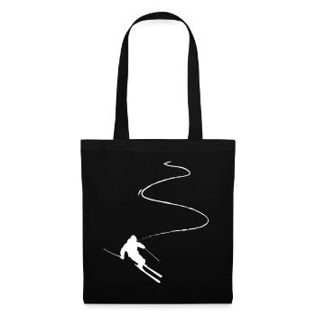 Curve Line - Skiing - (14) - Tote Bag - black - Front