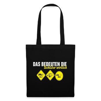 Das bedeuten schilder wirklich rally drift drag - Stoffbeutel - Schwarz - Vorne