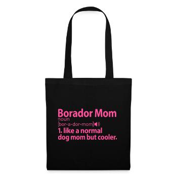 Borador Mix Dog Mama Mom Mistress Definition Pink - Tote Bag - black - Front