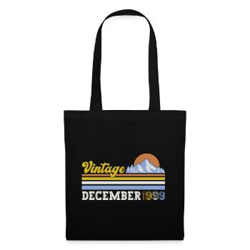 December Vintage 1999 24th Birthday Vintage - Tote Bag - black - Front