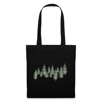 Tree Trees - Forest - Tote Bag - black - Front