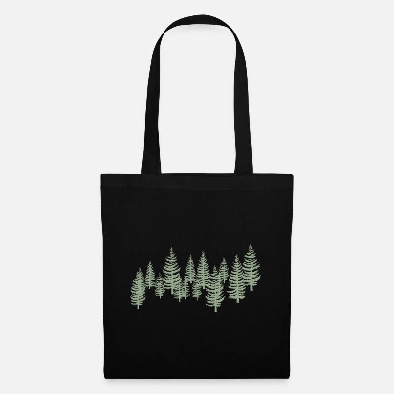 Tree Trees - Forest - Tote Bag - black