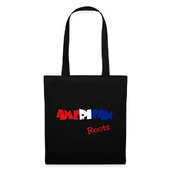 America Roots America - Stoffbeutel - Schwarz - Vorne