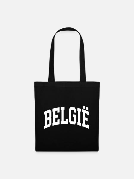 Belgien - Stoffbeutel - Schwarz
