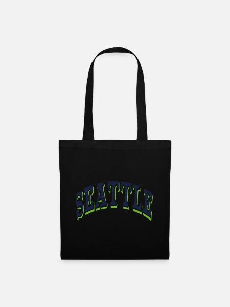 Seattle - Stoffbeutel - Schwarz