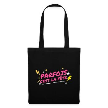 Fiesta - Sac en tissu - noir - Devant