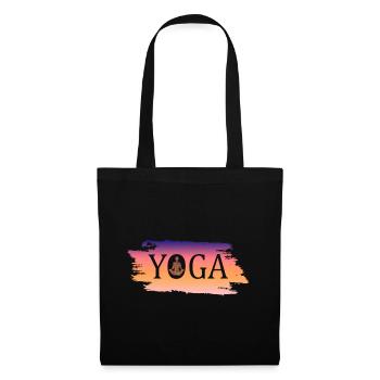Yoga Namaste - Stoffbeutel - Schwarz - Vorne