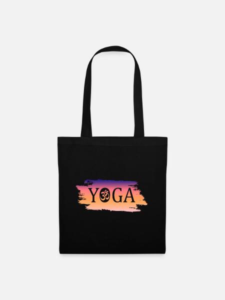 Yoga yoga - Stoffbeutel - Schwarz
