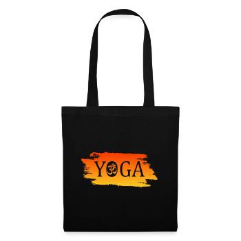 Yoga Om Namaste - Stoffbeutel - Schwarz - Vorne