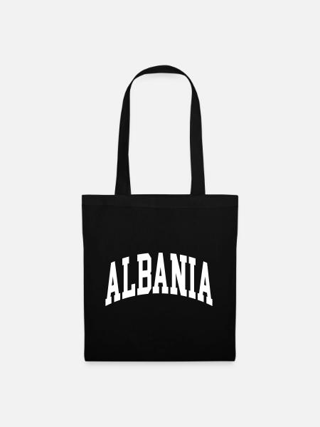 Albanien - Stoffbeutel - Schwarz